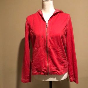 Women’s Med Pink front zip hoodie